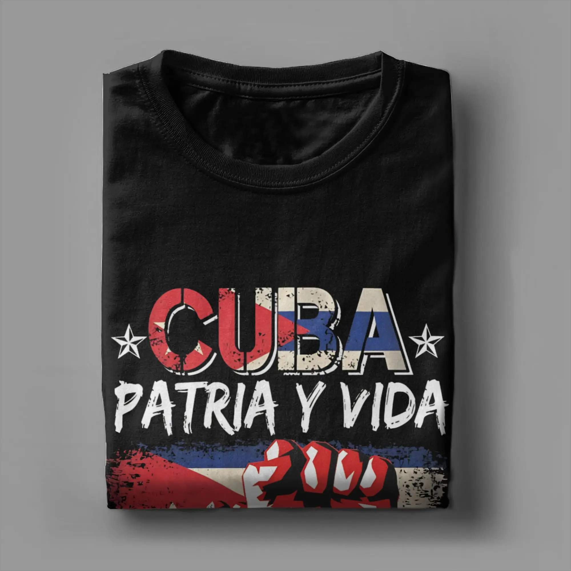 Mens Womens Cuba, Patria y Vida  T Shirt Cotton Graphic Printed T-Shirt  Clothing Outfits