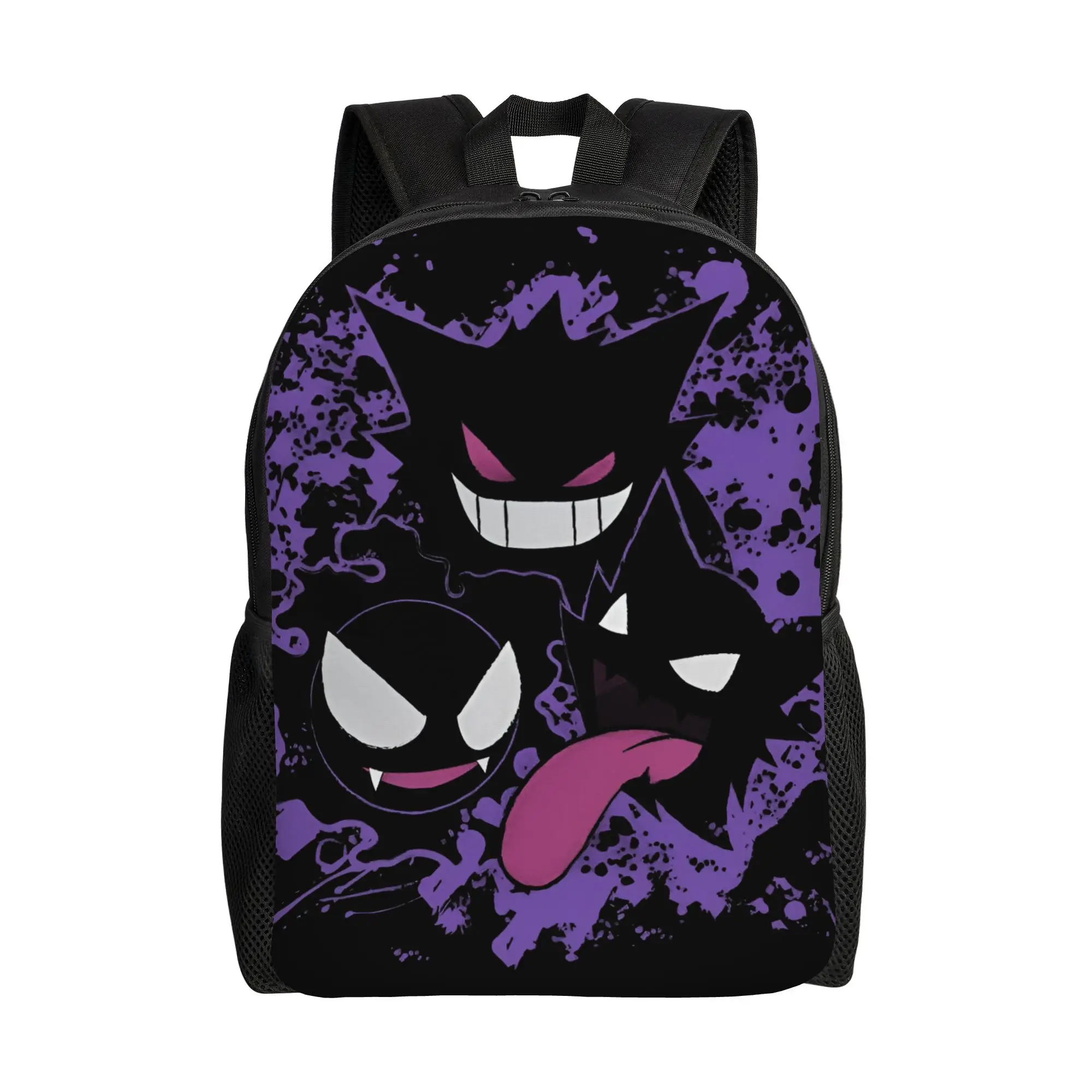 

Custom Pokemoned Gengars Backpacks for Women Men School College Student Bookbag Fits 15 Inch Laptop Cute Villainous Demon Bags