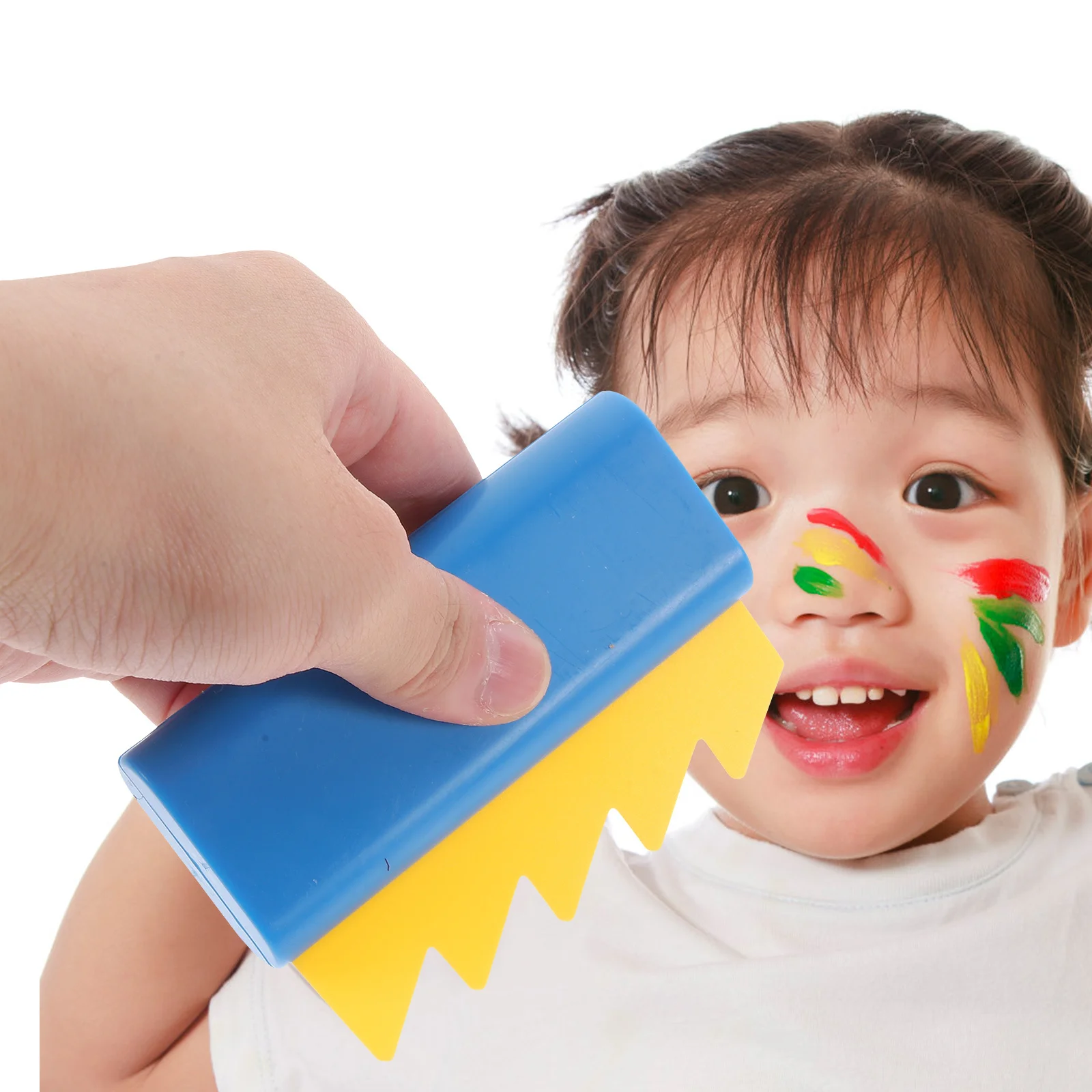 6 قطع فرشاة كشط الرسم خفيفة الوزن مكشطة طلاء بلاستيكية للأطفال DIY ملحقات الرسم الفني على الجدران لرياض الأطفال