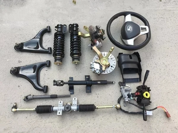 Suspensão Independente MacPherson Dianteira para Carros Elétricos e Mini Vans como na Imagem Principal e Direção