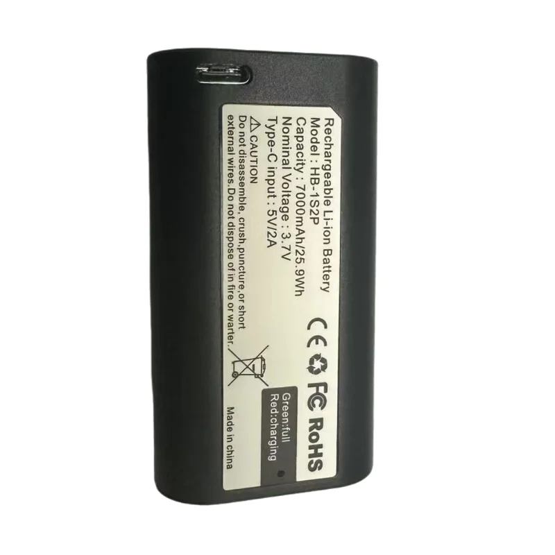 

MyQ garage smart camera lithium battery: 1S2P 18650, 7000mAh, TYPE-C rechargeable, 5V/2A