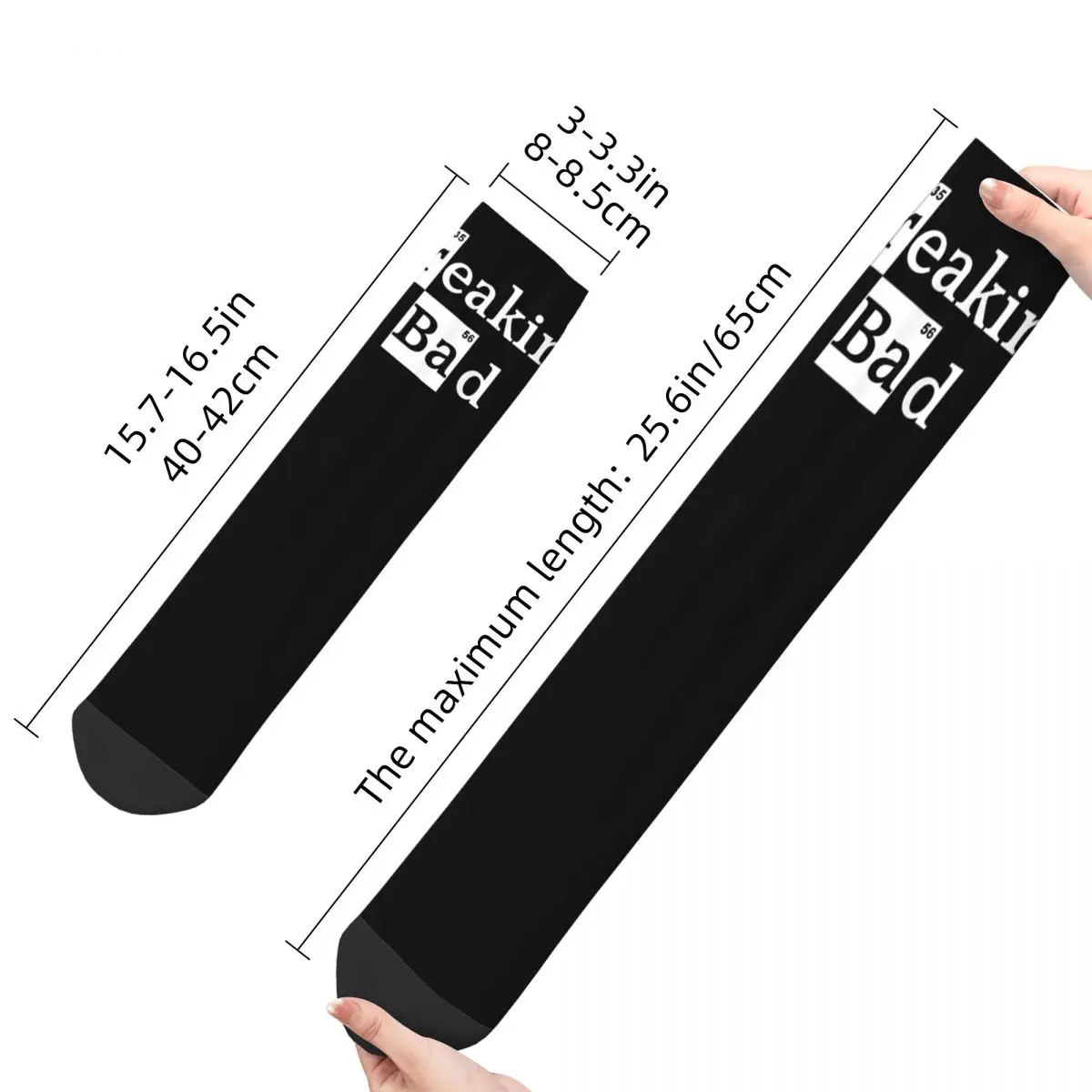 Breaking Bad Logo Socks Men's Women's Funny Happy Socks Hip Hop Spring Summer Autumn Winter Middle Tube Stockings Gifts