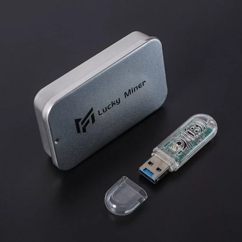 럭키 마이너 USB 마이너, 비트코인 솔로 마이너, 와이파이 LCD 디스플레이, 74KH/S SHA-256, 앤트마이너 마이닝, LV03