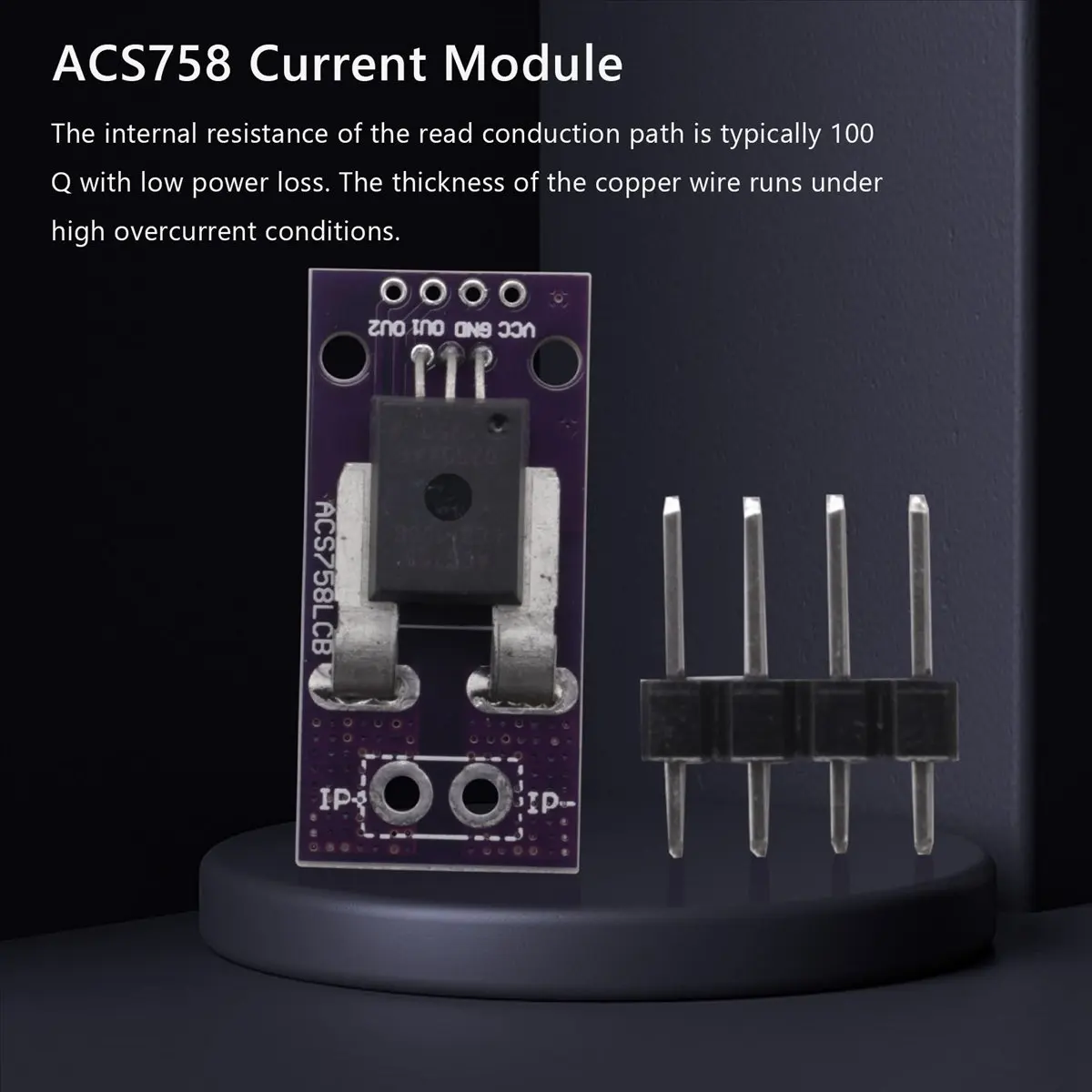 SWXF ACS758 ACS758LCB-100B Current Module Linear Hall Current Sensor PFF-T Current Detection 3-5V
