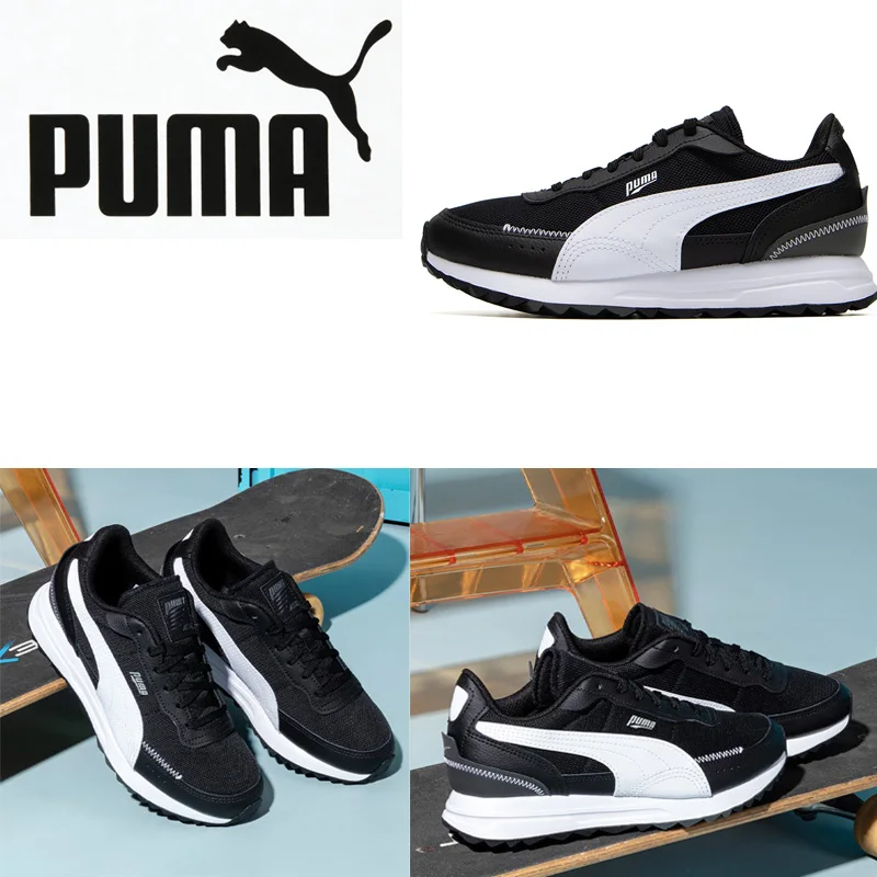 

Кроссовки PUMA унисекс черно-белые в ретро-стиле 397432-04, повседневная обувь для прогулок