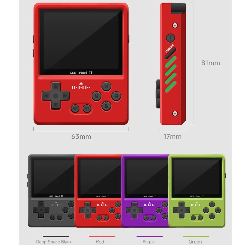 Gkd Pixel 2nd Generation Open-Source Handheld Game Players With Retro All Metal Body 2.4-Inch Full Fit Screen Nds Game Machines