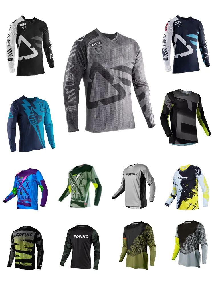 AliExpress NONE Motocross Mountain Enduro Bike Clothing Bicycle Moto Downhill Women Men Cycling Jersey MTB Shirts BMX Long Man Cycling Jersey