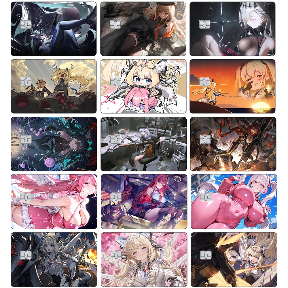 ملصقات NIKKE لبطاقة الائتمان Doro Matte لبطاقة البنك VISA Mastercard JCB وغيرها من البطاقات المغناطيسية IC