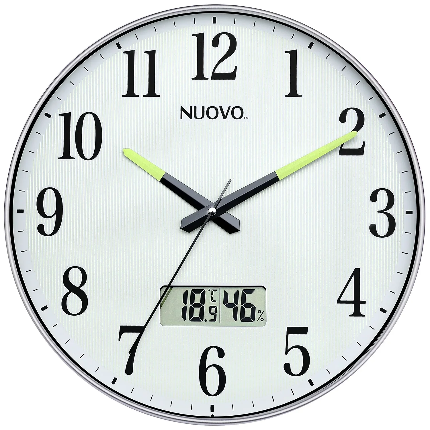 12-inch Simple Wall Clock Living Room Luminous Clock with Calendar Wall Clock Fashion Clocks Wall Home Decor часы настенные