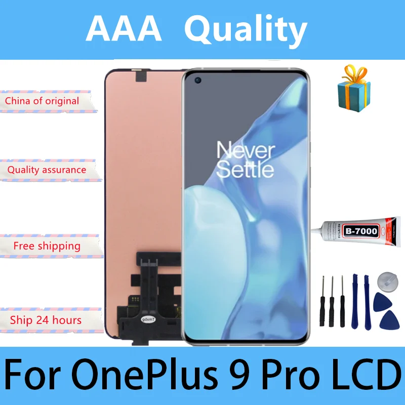 6.7\'\'AMOLED TFT Display For Oneplus 9 ProLCD Screen Touch Digitizer Assembly For 1+9 Pro LE2121 LE2125 LE2123 LE2120 LCD Display