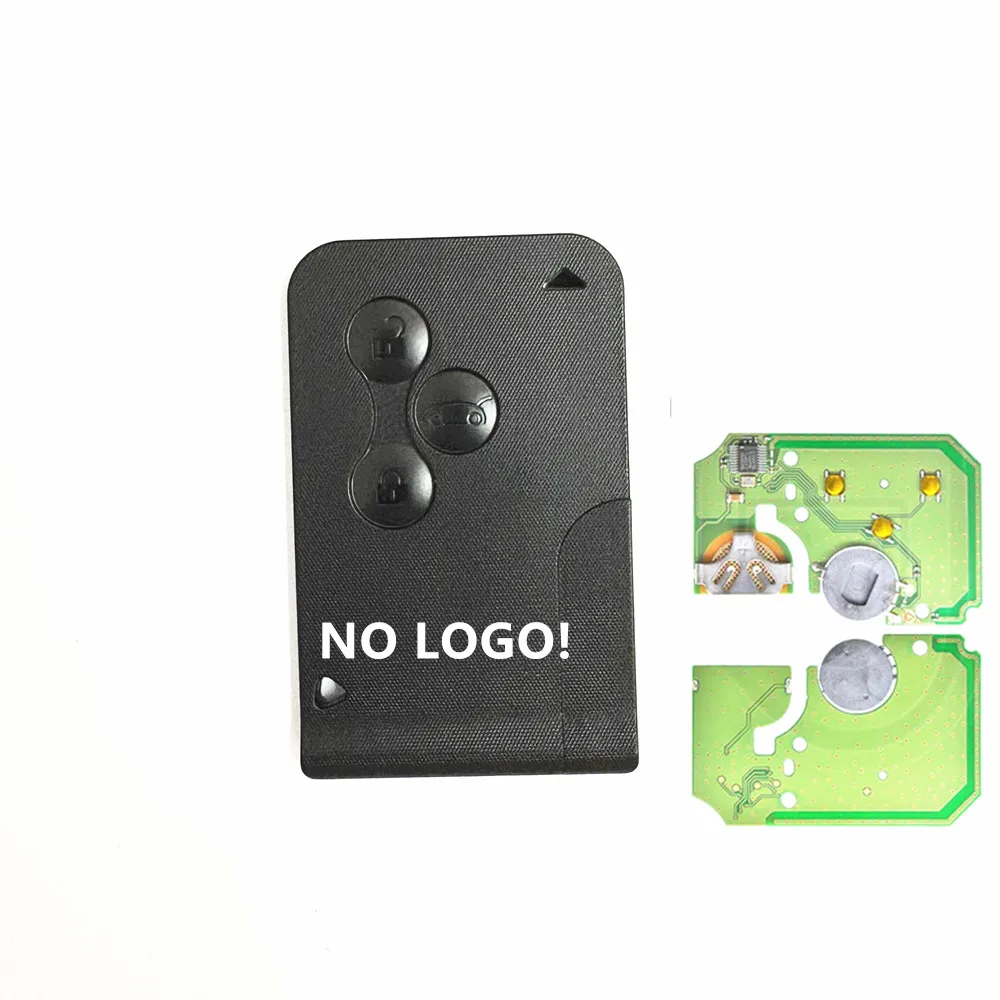 

НЕТ ЛОГОТИП! 1/5/10 шт., 3 кнопки, 433 МГц, ID46 PCF7947, получип, умный удаленный автомобильный ключ для Renault Megane 2 Scenic Card II