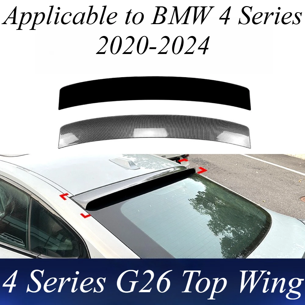 

For BMW 4 Series G26 2020-2024 Roof Spoiler Duck Tail Trunk Lid Wing ABS Plastic Gloss Black Exterior Styling Car Accessories