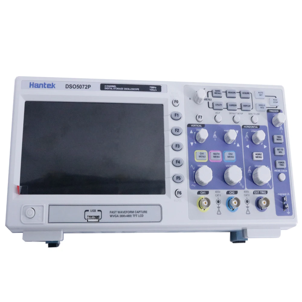 Hantek DSO5072P Digital Storage Oscilloscope 70MHz 2Channels 1GSa/s 7'' TFT LCD