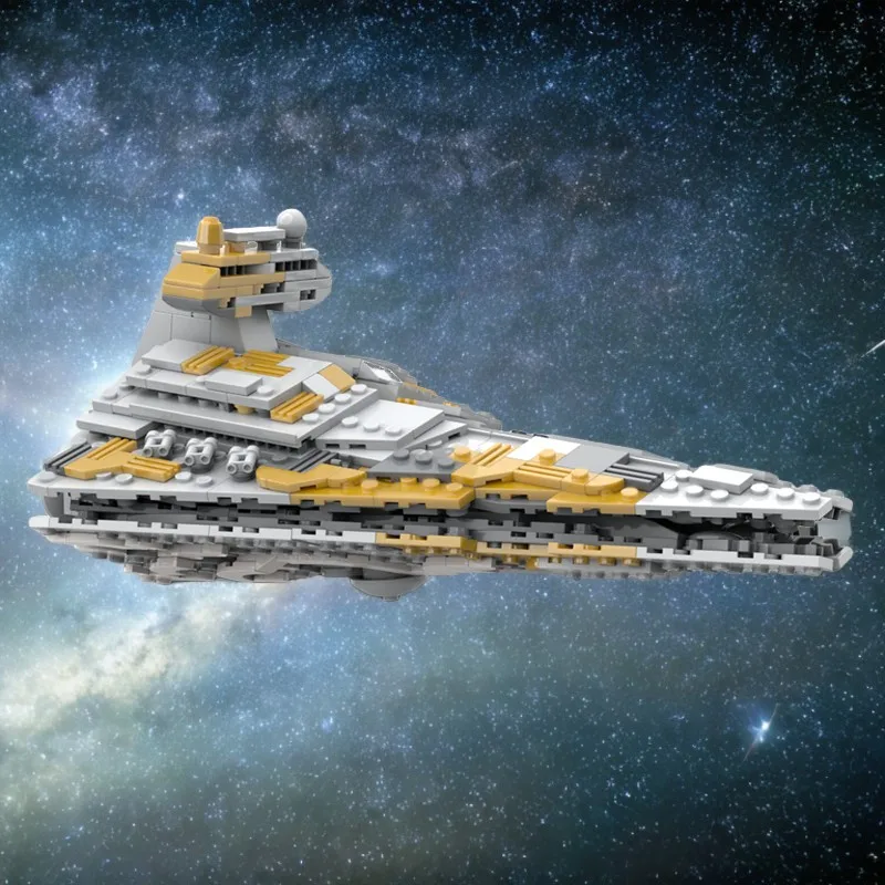 

536 шт. Moc Star Battle Empire Thrawn's Chimaera MidiScale Модель военного корабля DIY Образовательная модель Строительные блоки Научно-фантастический корабль Игрушка