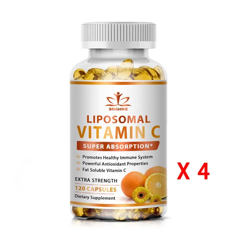 Organic Vitamin C Capsules 1000mg and Zinc 20mg Capsules Support Immune Health, anti-oxidation Beauty Health