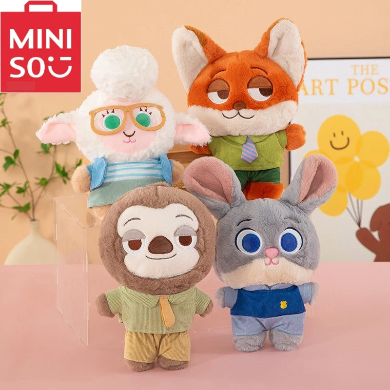 Zootopia Animale Peluche Judy Hopps Fox Nick Wilde Bambola Zootropolis Personaggio Peluche Regalo per Bambini Appassionati di Film