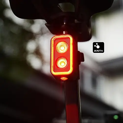 Imagen 1 del producto Magicshine SEEMEE 400 luz trasera de bicicleta inteligente con ANT +, luz trasera de bicicleta de 400 lúmenes, Control a través de Garmin, ordenador de bicicleta Wahoo