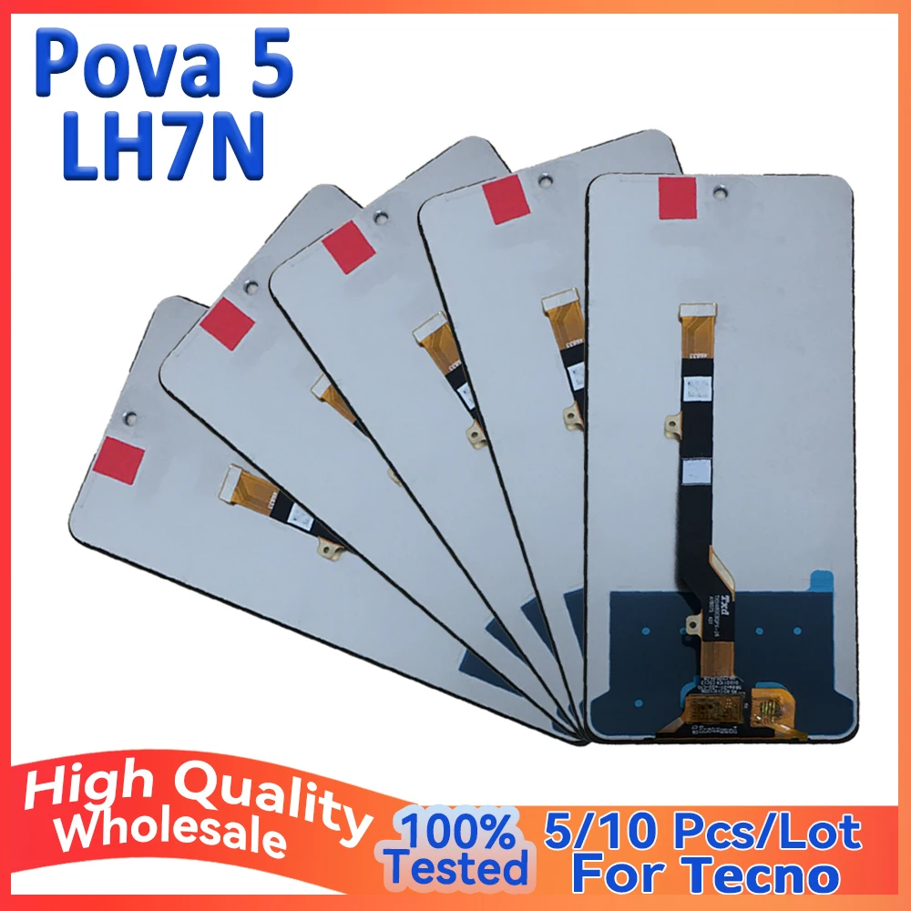 

Wholesale Lot 5/10 Pieces For Tecno Pova 5 LH7N Screen Lcd Display With Touch Assembly