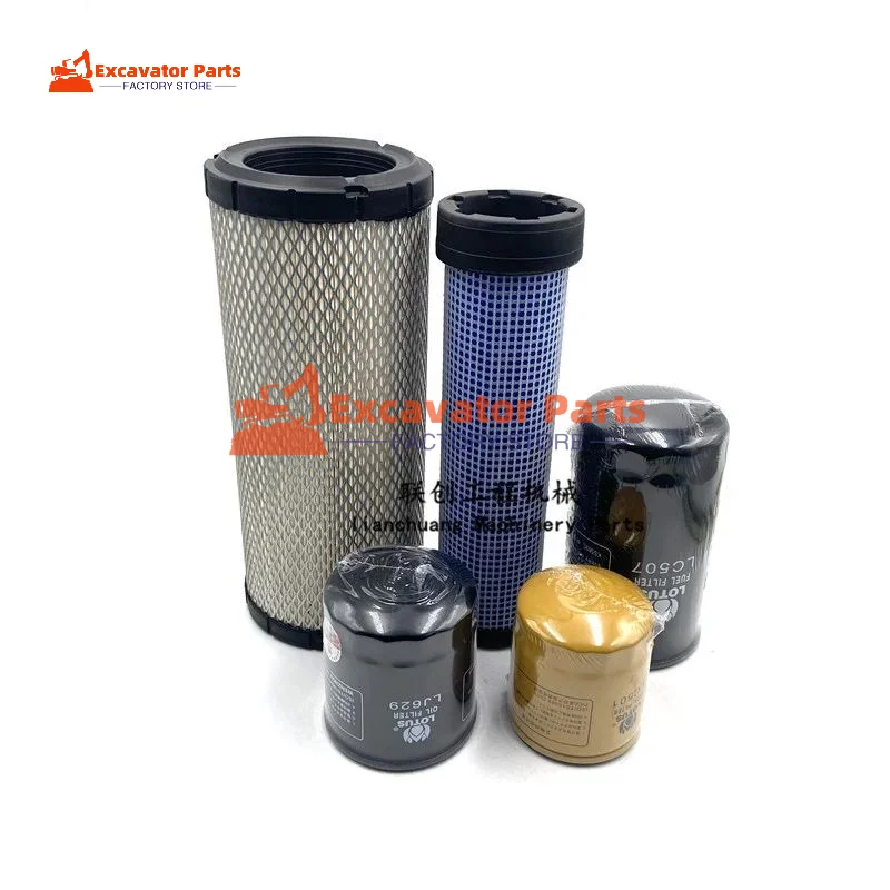 For Hitachi ZAX60 Air Filter Oil Diesel Grid Hydraulic Return Oil Inlet Pilot Filter Excavator Parts