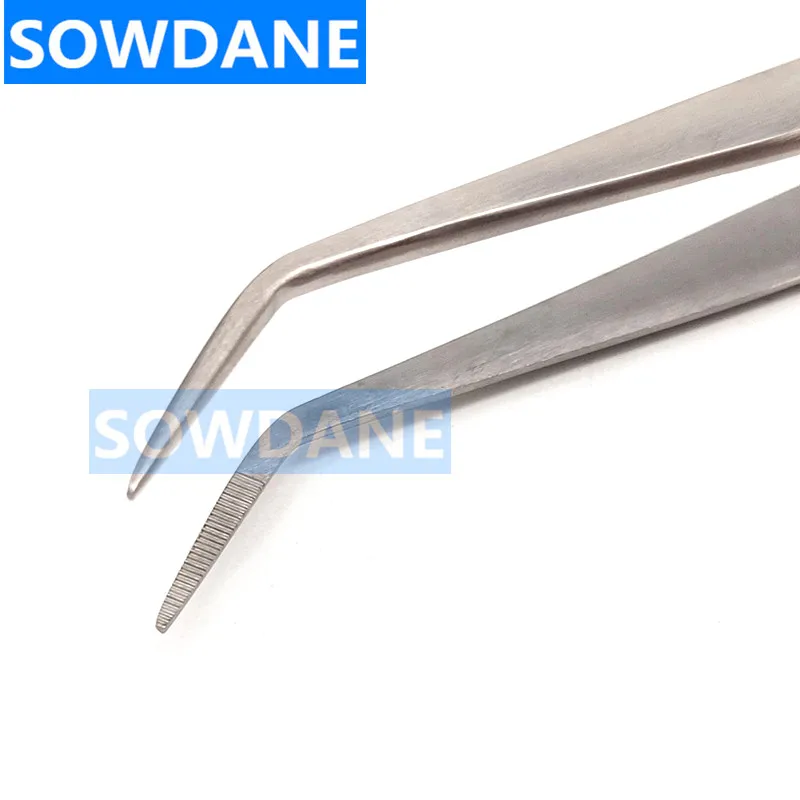 Dental College Tweezer Cotton Dressing Forcep Dental Oral Examination Tool Serrated Tip Dental Lab Instrument Tool