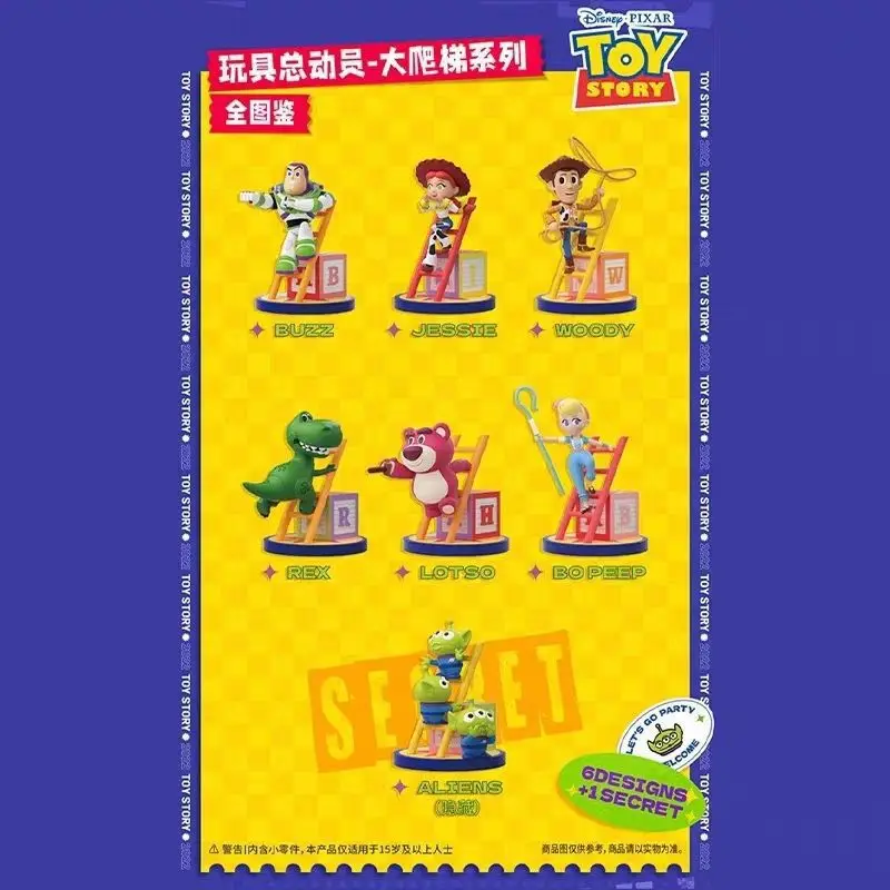 Disney Anime Toy Story รูปบันไดขนาดใหญ่ Series Woody Buzz Lightyear Bo Peep Jessie Action ตุ๊กตาเด็กวันเกิดของเล่น