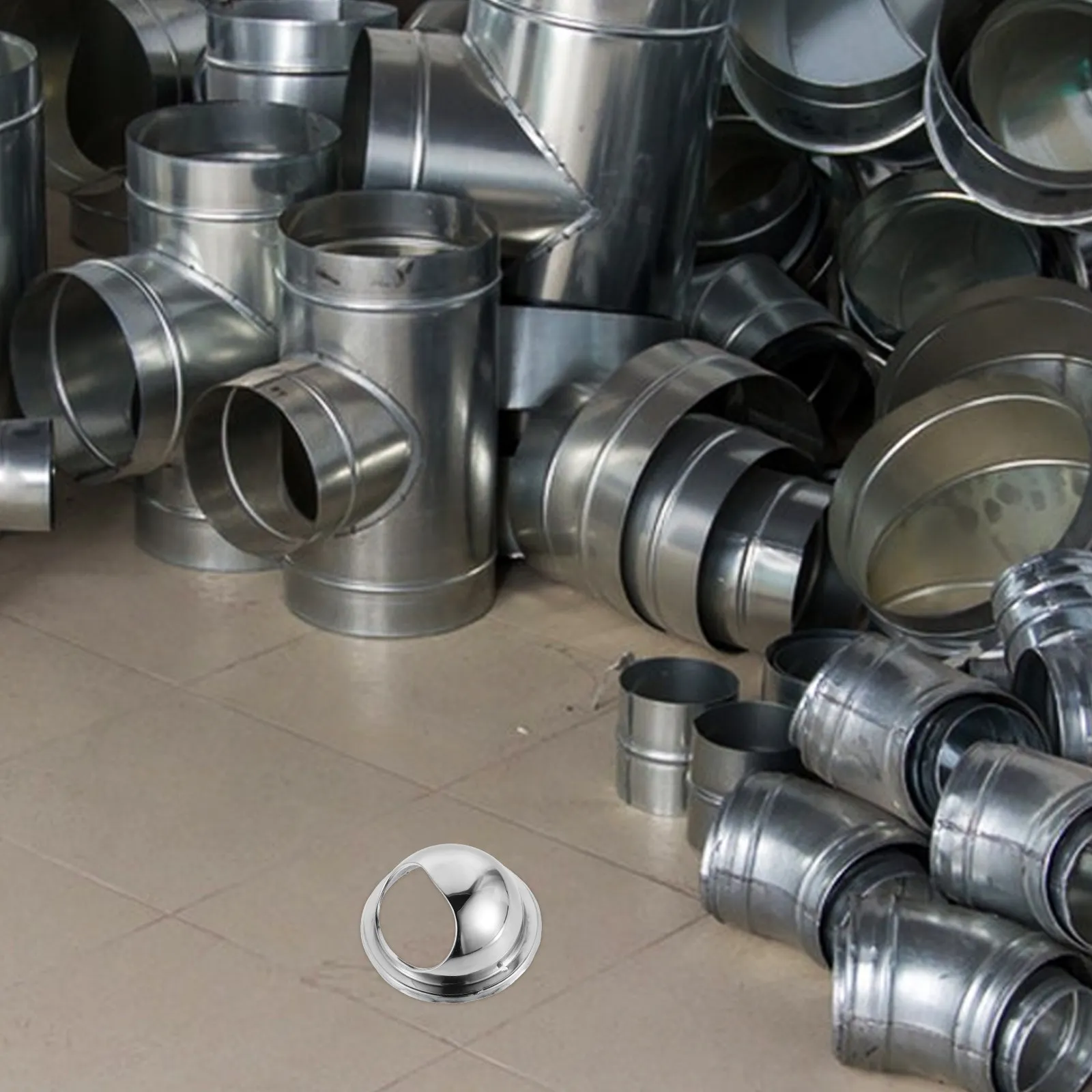 Stainless Steel Round Vent Cap Fan Rainproof Cover for Kitchen Exhaust Chimney Roof Outdoor Ventilation view 5