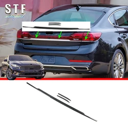 Carbon Fiber Style  Rear Trunk Lid Cover Trim For Kia K7 Cadenza 2019 2020 Car Accessories Stickers