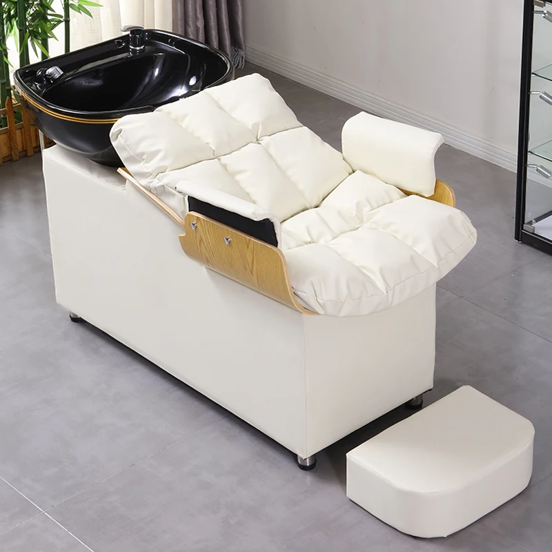 Stoelen Nagel Spa Commerciële Scheersalon Stoel Liggend Haar Wastafel Bed Professionele Therapie Spa Haar Japonais Make-Up Shampoo