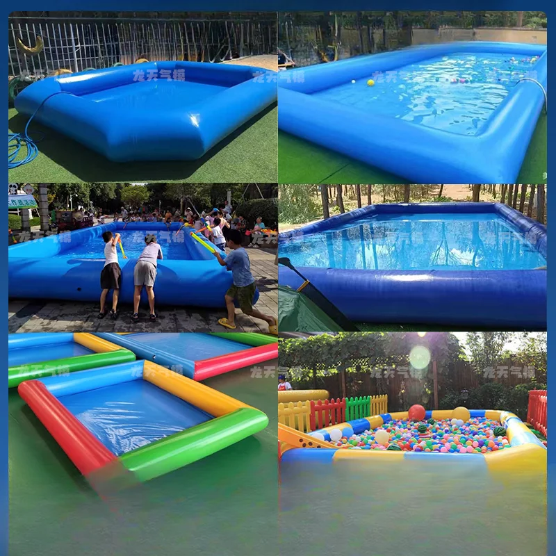 Outdoor inflatable thickened stall pool children's swimming pool large mobile water park air mold