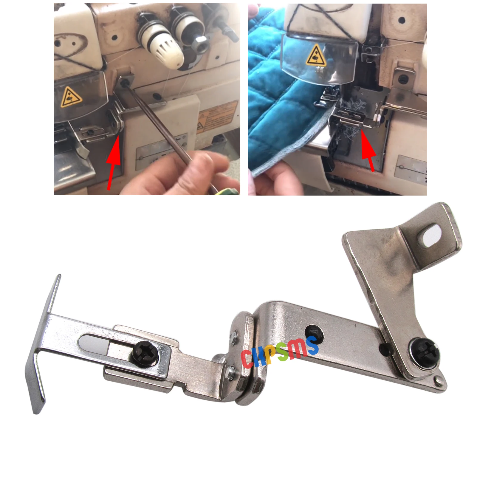 1PCS #4KU27 / 5KU27 Adjustable Swing Edge Guide For JUKI SIRUBA PEGASUS OVERLOCK 4/ 5 THREAD SEWING