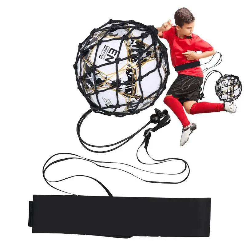 

Soccer Ball Kick Trainer Portable Soccer Throwing Net Soccer Juggling Trainer Lightweight Soccer Kick Practice Training Aid