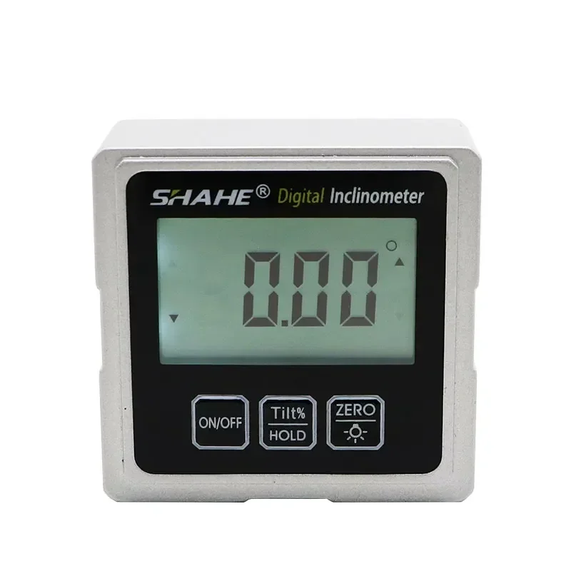 SHAHE Digital Level Inclinometer Protractor With 3-sides Magnets Angle Finder Level Measuring Instruments