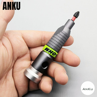 ANKU Precision Screwdriver Bit Set Repair Tool Kit Magnetic 6.35mm Bit All Aluminum Screw Driver Tip Mini Tools 360° Rotation