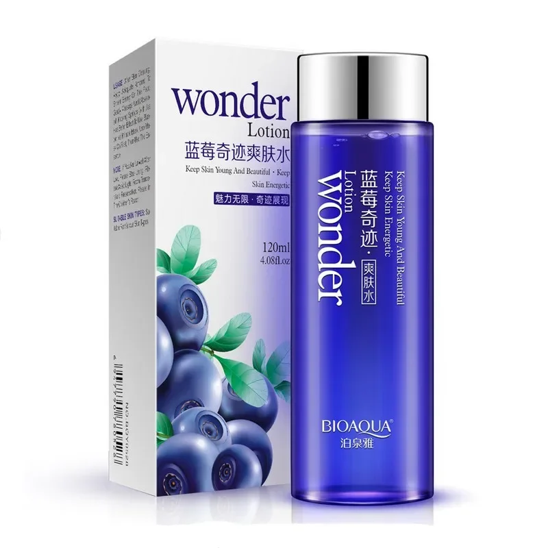 Bioaqua Blueberry Miracle Glow Wonder Face Toner Makeup Water Smooth Facial Toner Lotion Oil Control Pore Moisturizing Skin Care