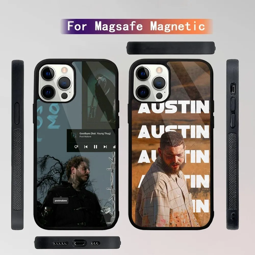 Post M-Malone Singer  Phone Case For iPhone 15,14,13,12,11,Plus,Pro,Max Mini Magsafe Magnetic Wireless Charging