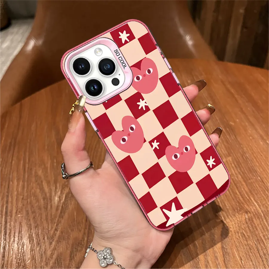 발렌타인데이 핑크 그라데이션 하트 폰 케이스 (아이폰 17 ~ 11 Pro Max Plus 호환)