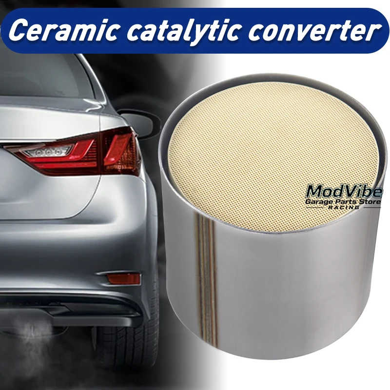 OBD 400Cpsi High Flow Race Ceramics Honeycomb Euro 3 Catalytic Converter Sport Ceramic Catalyst Size 101/114/120/127*100MM