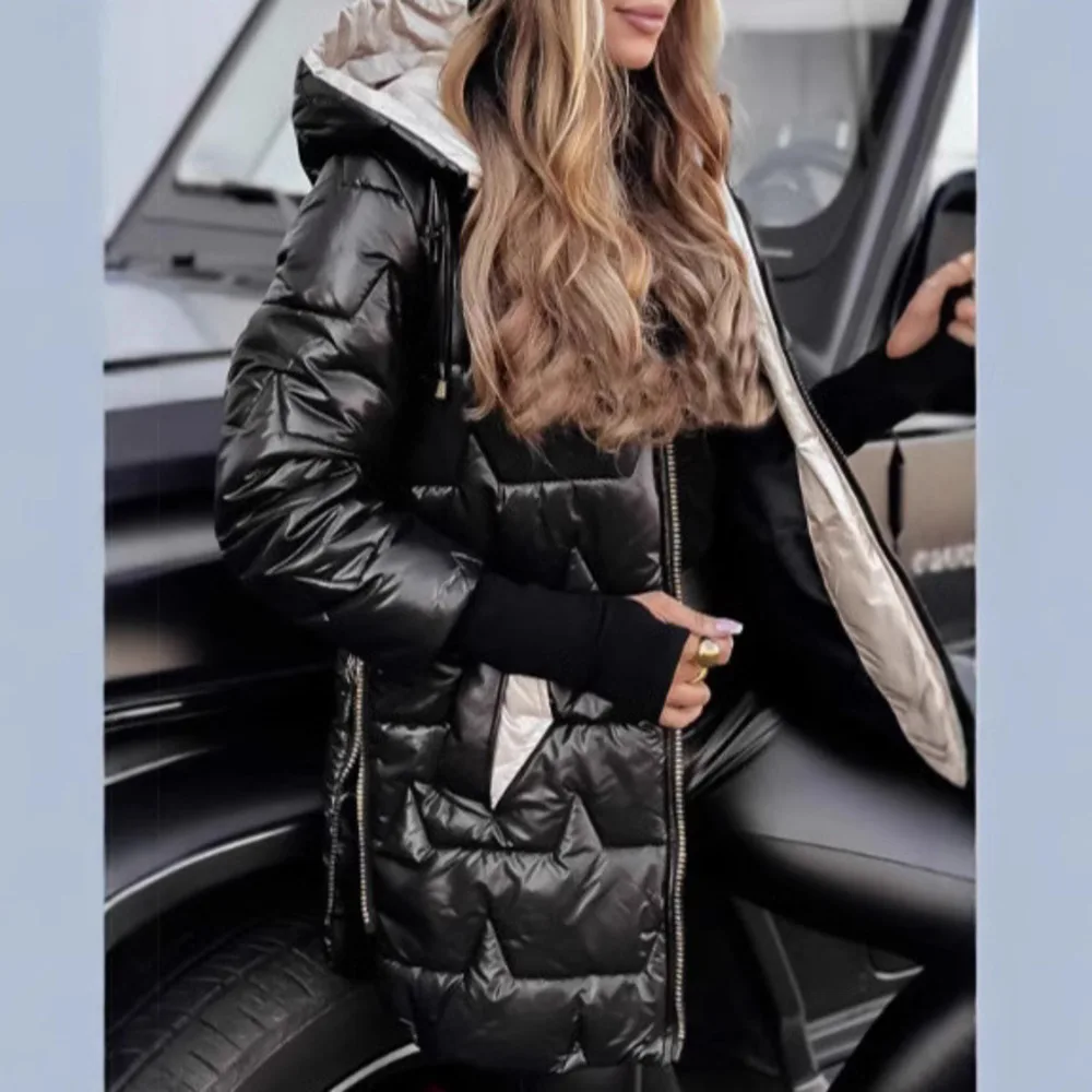 2026 Women's Fashion Design Hooded. Cotton Jacket With Three Zippers Dresses For Women Midi Beach Outfits Luxury