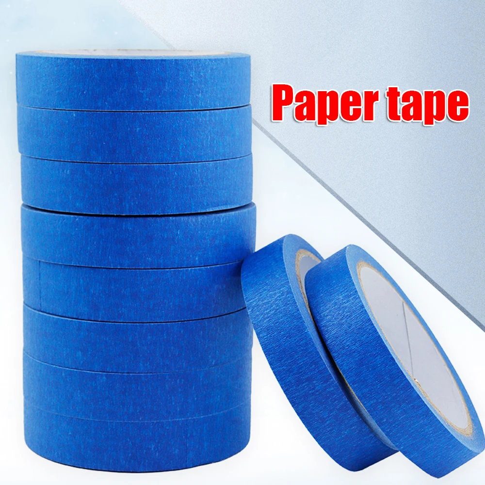 20 m Abdeckband, blau, beschreibbar, selbstklebendes Dichtungsband für Kunst, Malerei, Skizze, Auto, DIY, Papierbänder, blaues Abdeckband