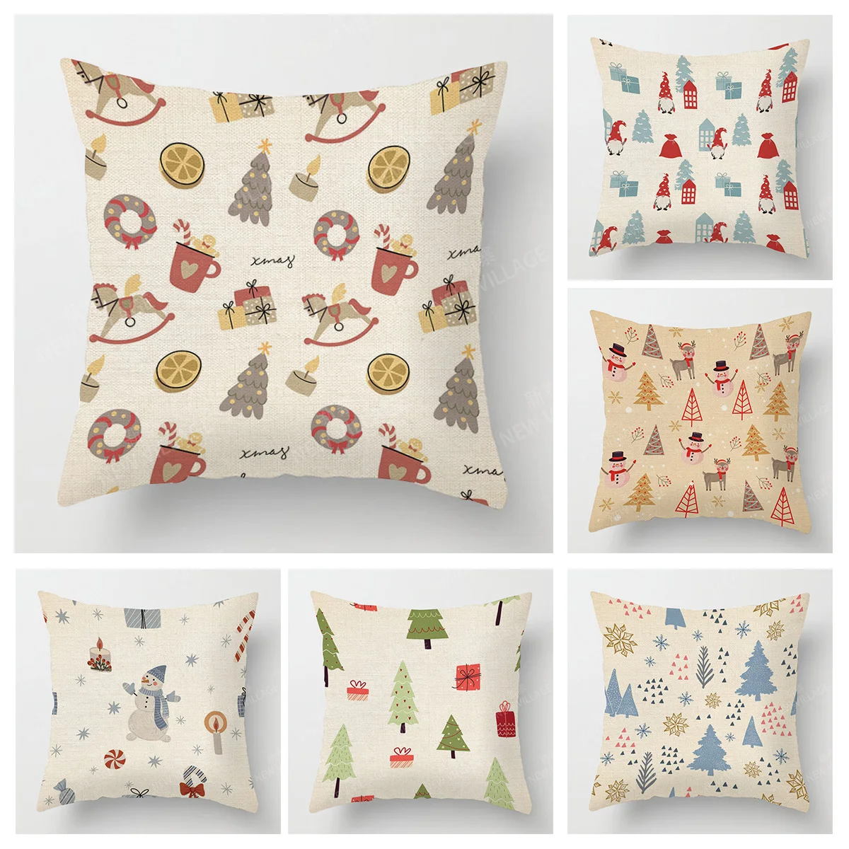 

Decorative Cushion Home Living Room Decor Throw Pillow Cover 40*40 40x40cm 60x60cm 45x45cm 50x50cm plant Merry Christmas winter