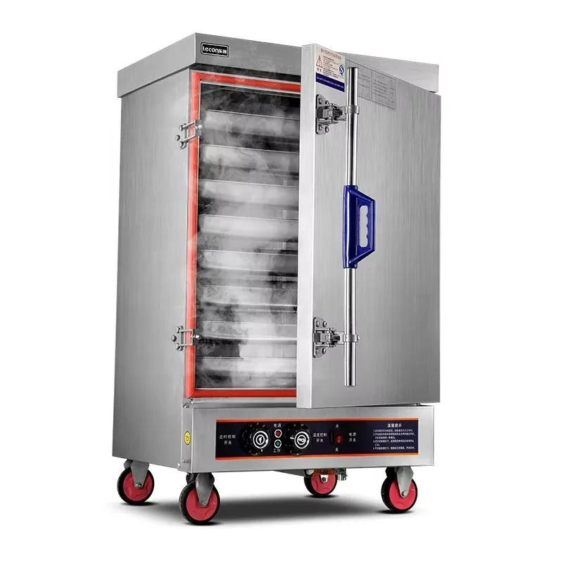 

Industrial steamer stainless steel 8 tray commercial gas electric buns food steamer