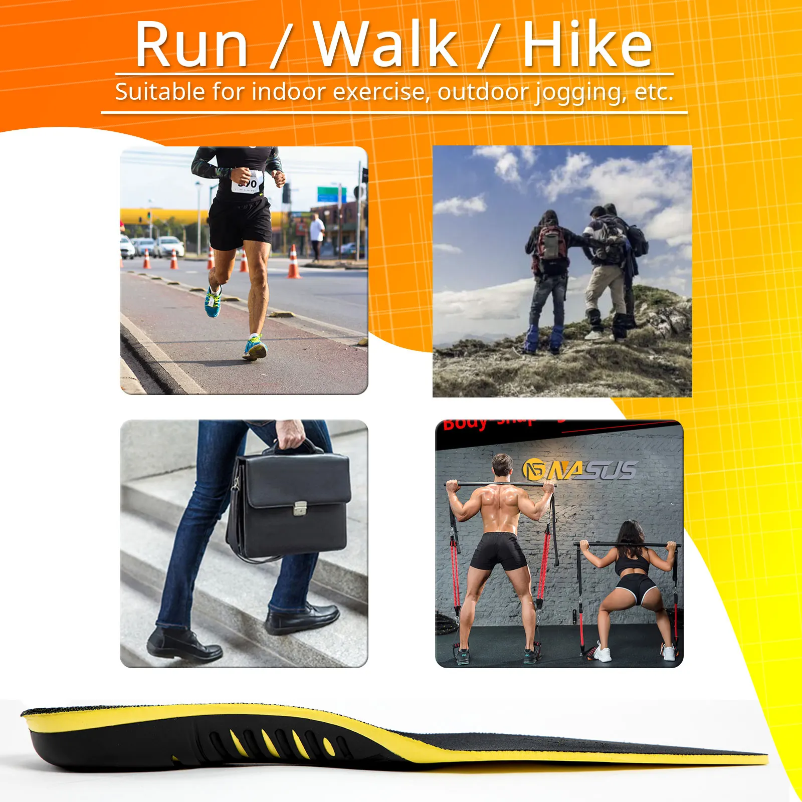 EVA Arch Support Insoles for Men and Women