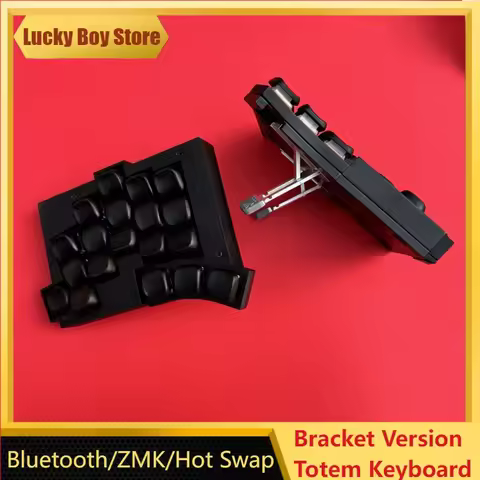 Totem 3X6 Low Profile Split Keyboards Bracket Version Custom Resin Case Kip Lame Keycap Hot Swap ZMK Wireless Separate Keyboard