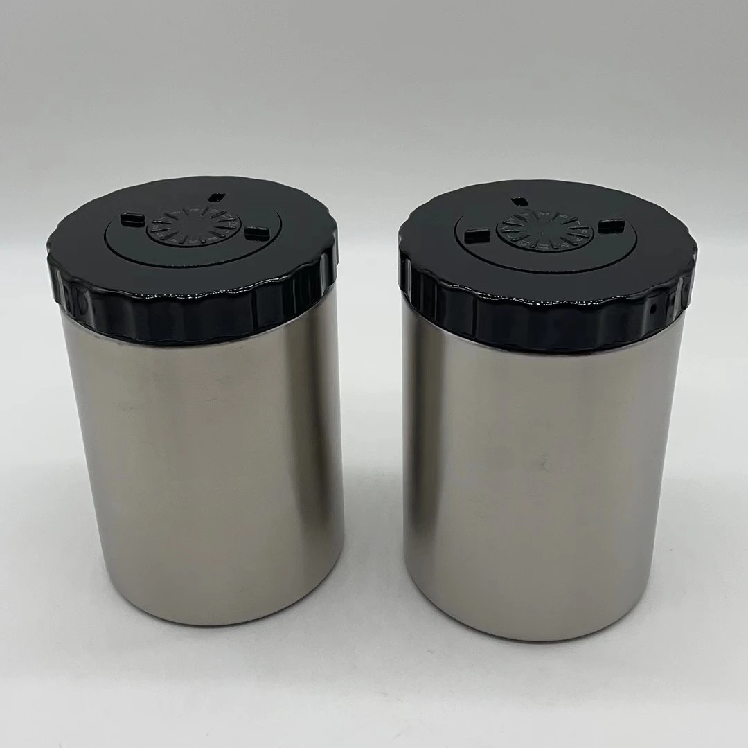 

Новинка 2024 года, 4 шт., канистра для кофе из нержавеющей стали, канистра для еды с трекером даты