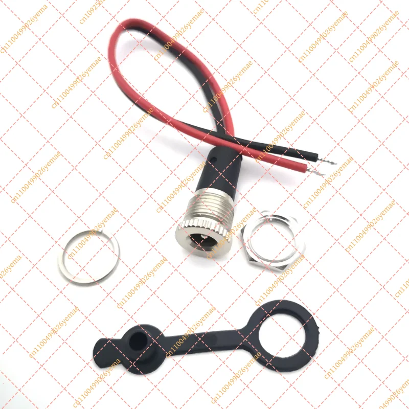 High Performance 15Pcs IP67 Waterproof DC 5521/5525 Female Socket Power Cord Adapter