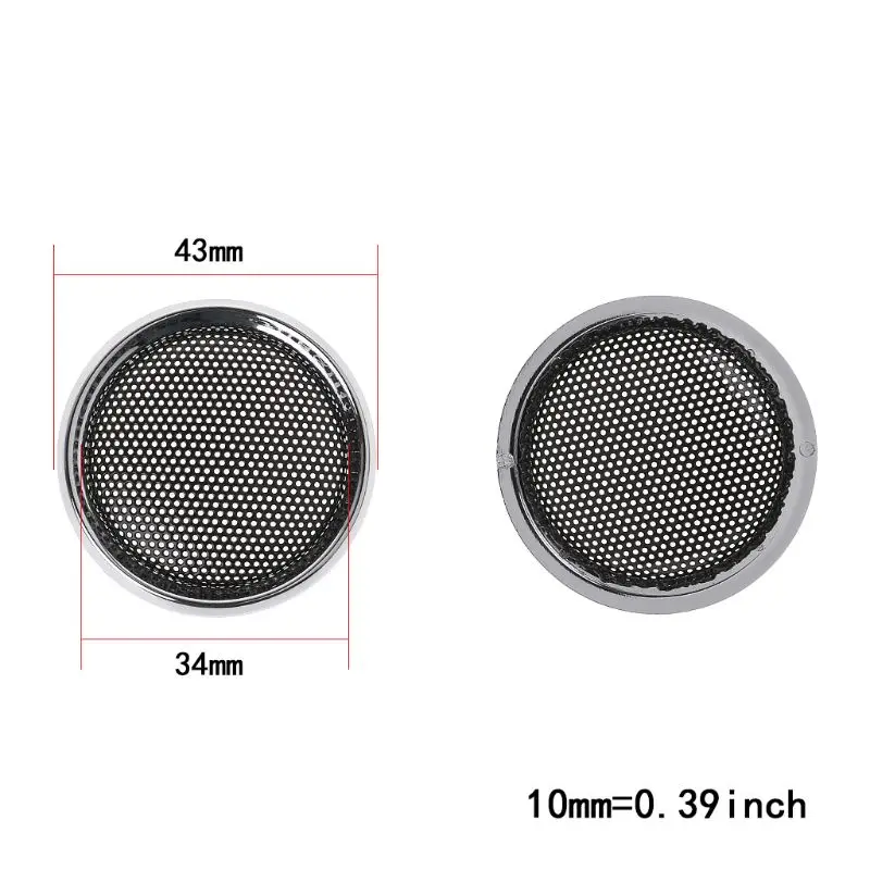 2PCS Speaker Cover Tweeter Grill Mesh Mesh for Protection Grids Speakers Loudspe