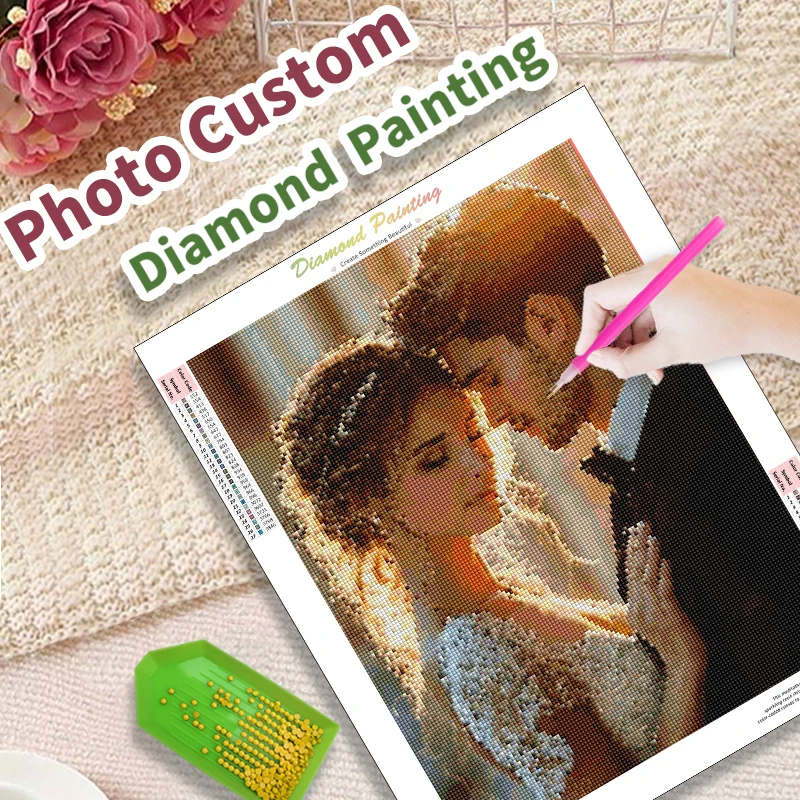 Photo Custom Diamond Painting Customize Your Own Photo 5D DIY Diamond Embroidery 3D Cross Stitch Valentine's Day Home Decoratio