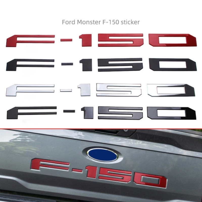 Etiqueta decorativa para el maletero trasero de la camioneta Ford F150, logotipo F-150, ABS modificado, para Ford Beast F150