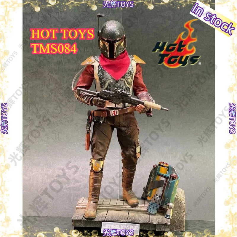 In Stock HotToys TMS084 The Mandalorian Cobb Vanth, Weathered Armor Paint, Matching Boba Fett Helmet, Desktop Collectible