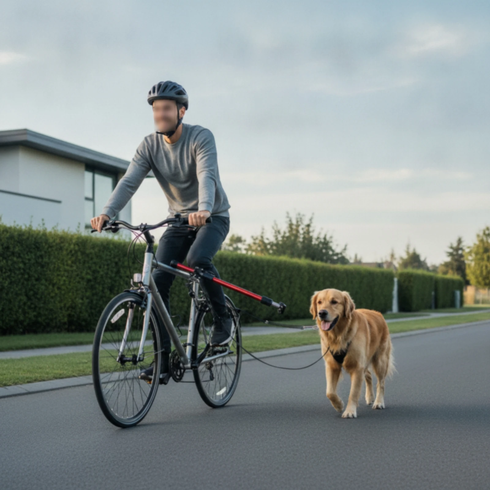 Cycle Dog Jogger Telescopic Bike Dog Leash Connector Sturdy Sport for Cyclists, Cycling